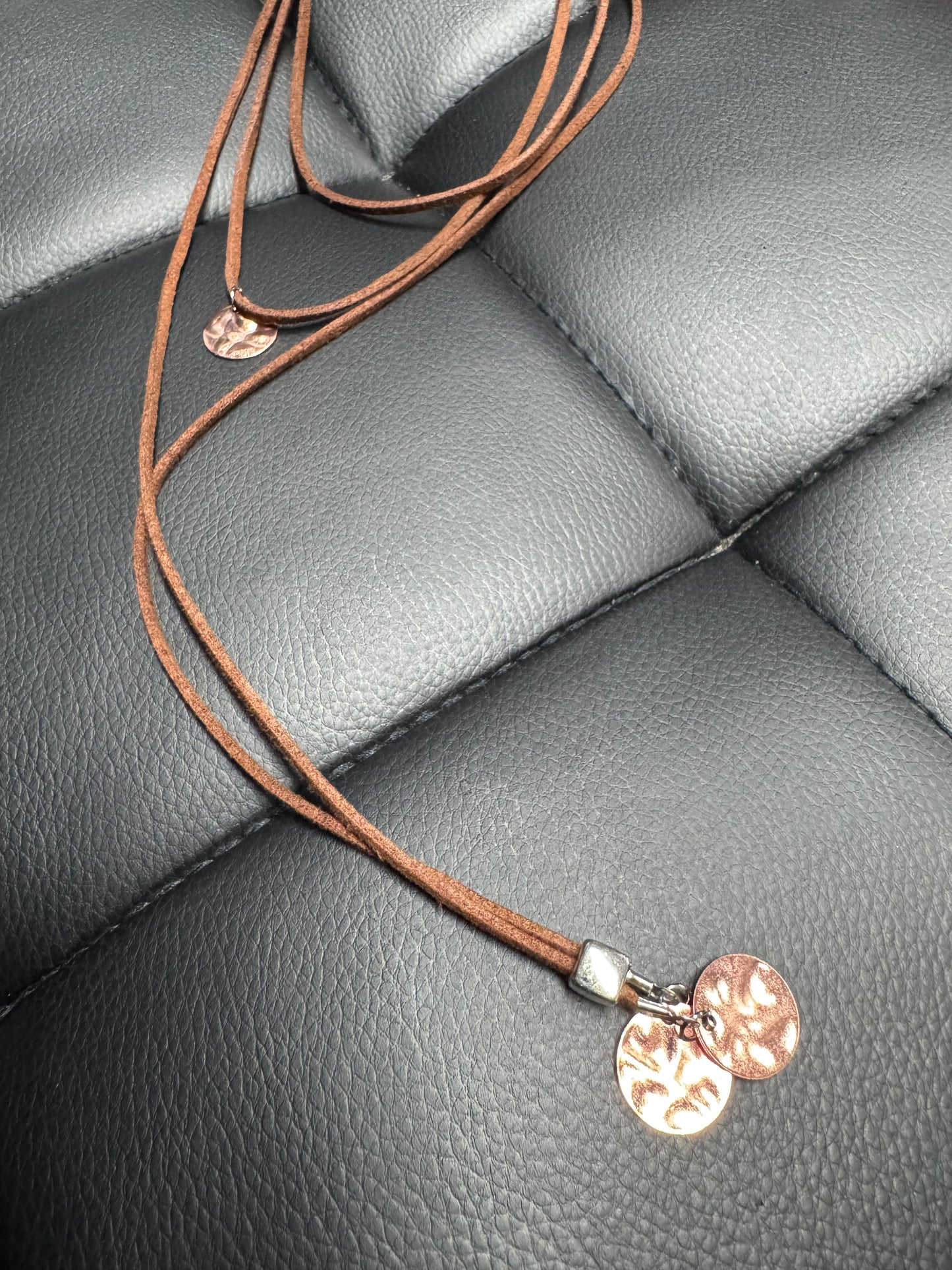 Brown Lariat Necklace