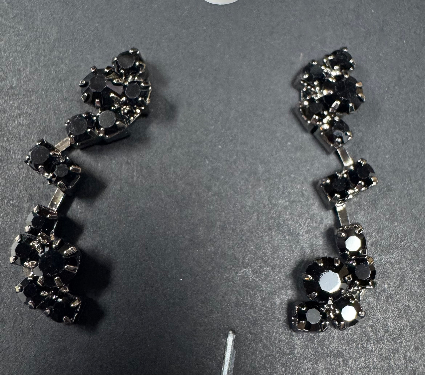 3 Piece Elegant Black Jewelry- Necklace/Bracelet/Earrings