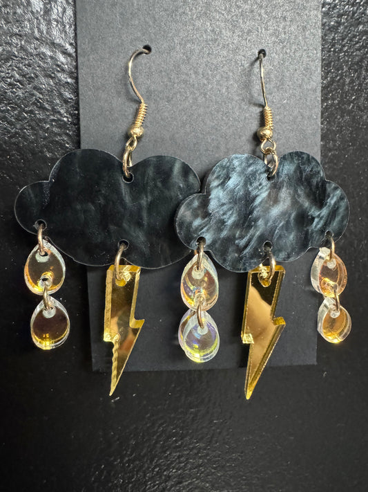 Black Cloud Earrings