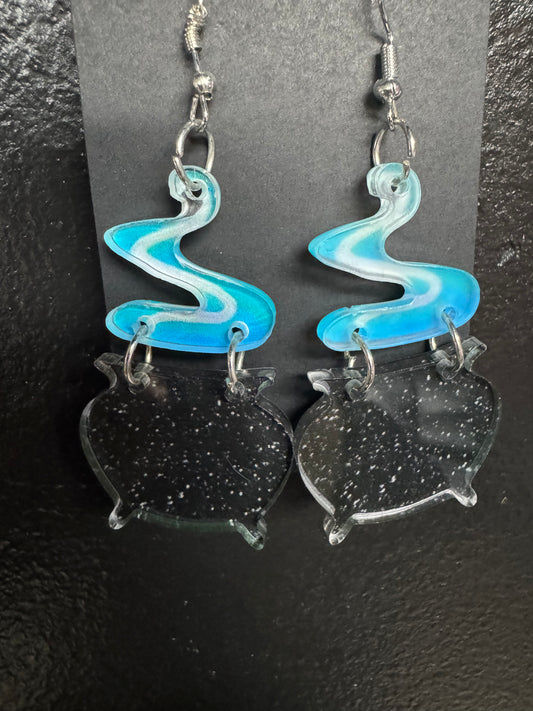 Cauldron Witchy Earrings
