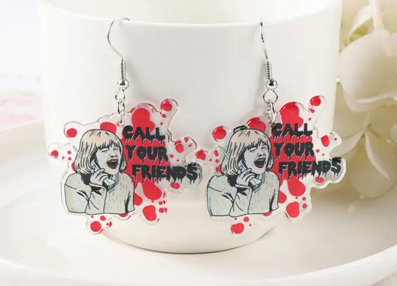 Call Your Friends Scream Earrings