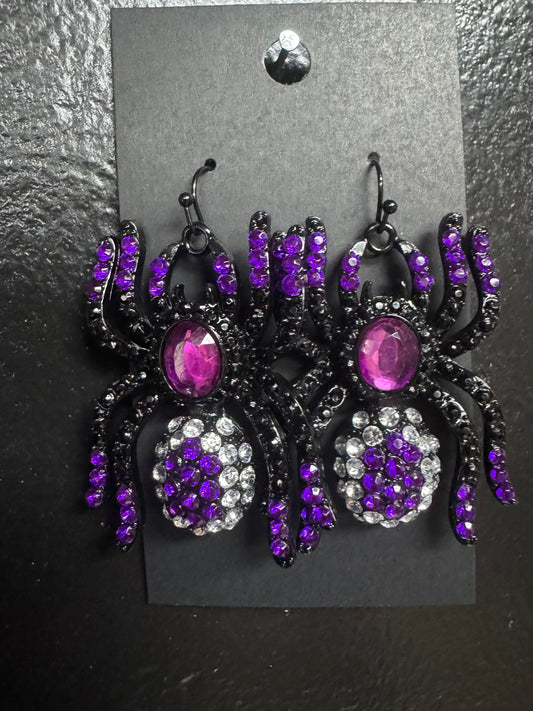 Blingy Spider Earrings