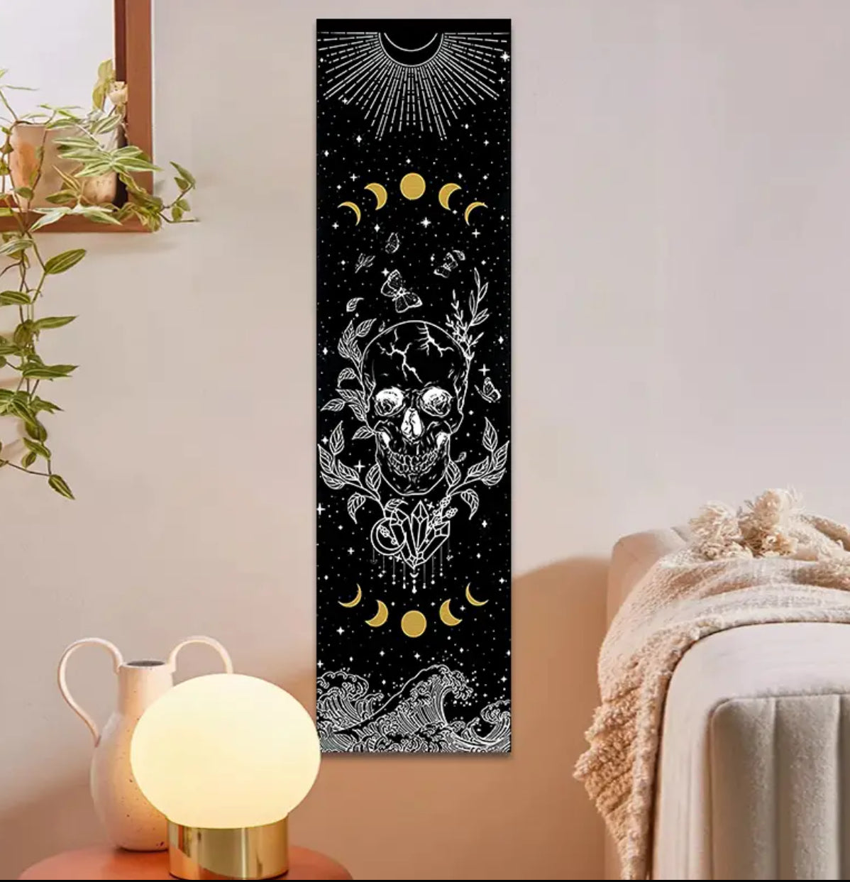 Skull Tapestry — 15.75 inches by 59 inches