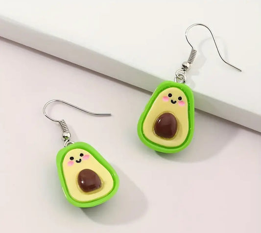 Cute Avocado Resin Earrings