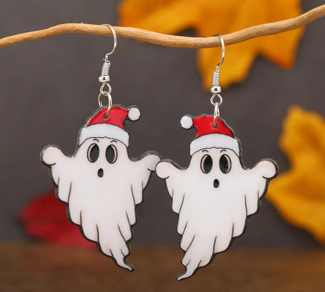 Christmas Ghost Earrings