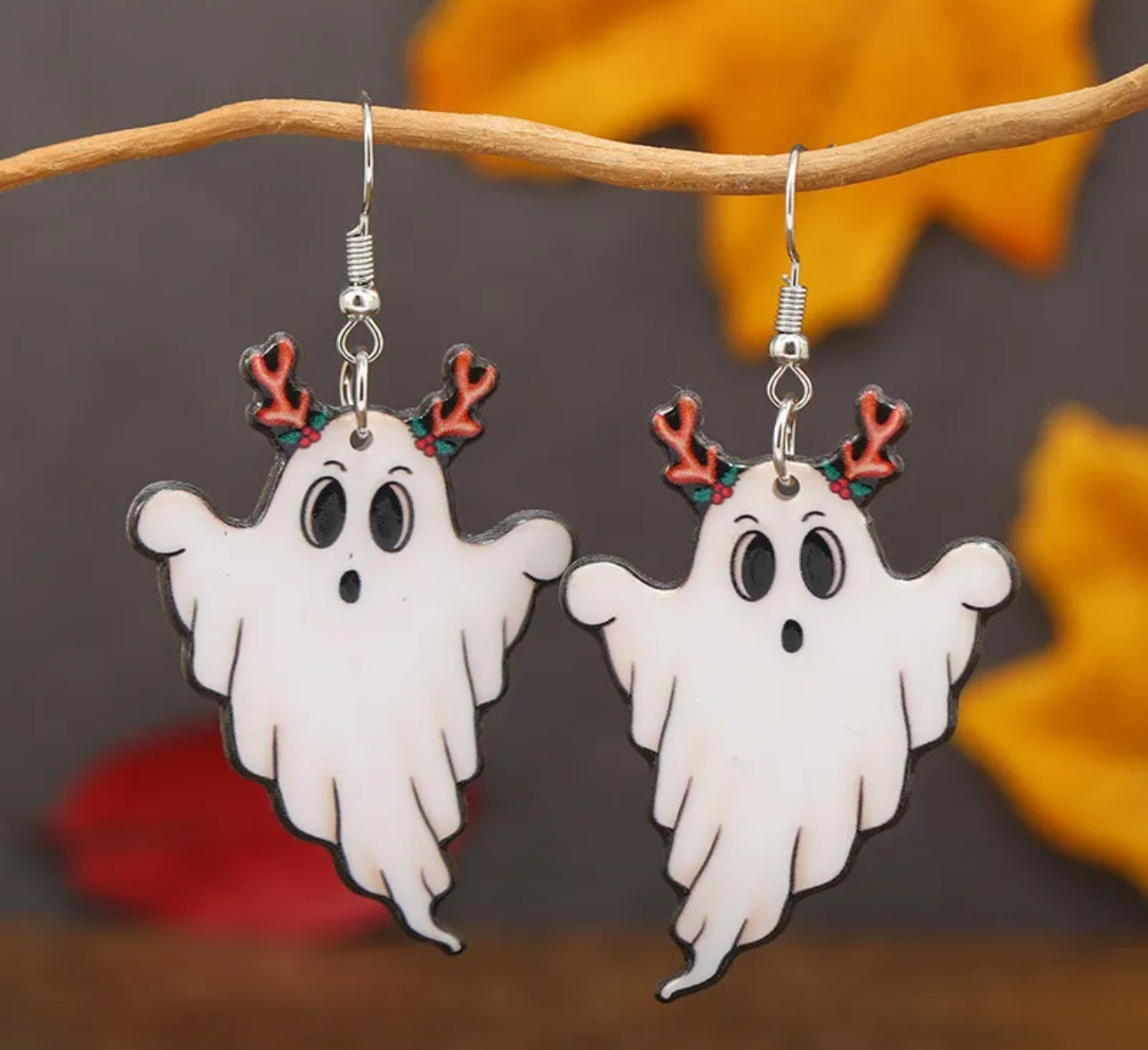 Christmas Ghost Earrings