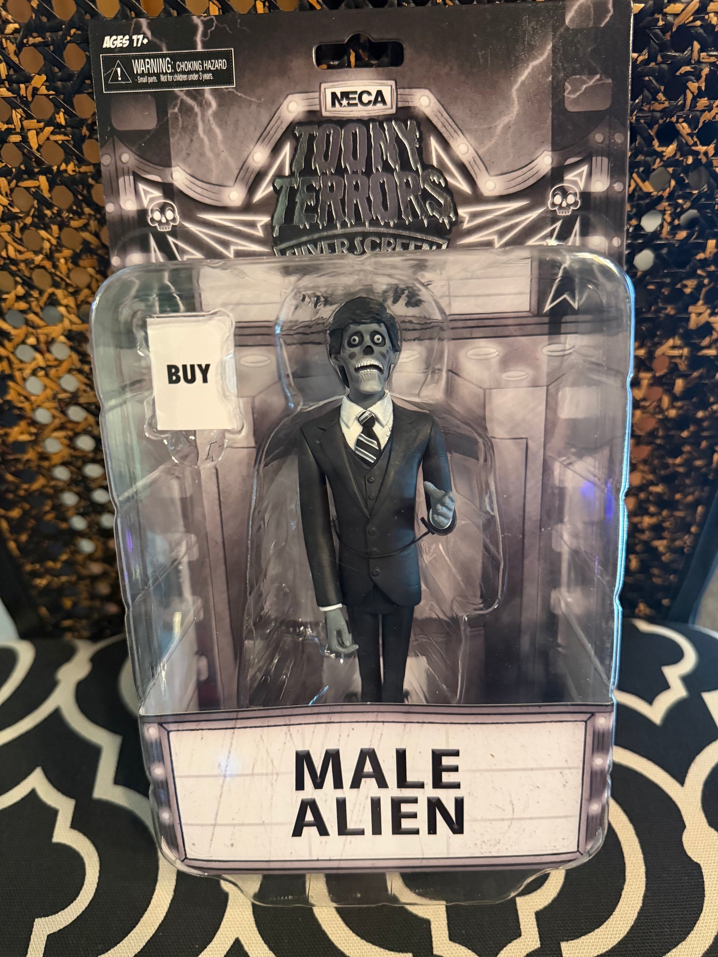 Neca- They Live- Male Alien Toony Terrors Silver Screen