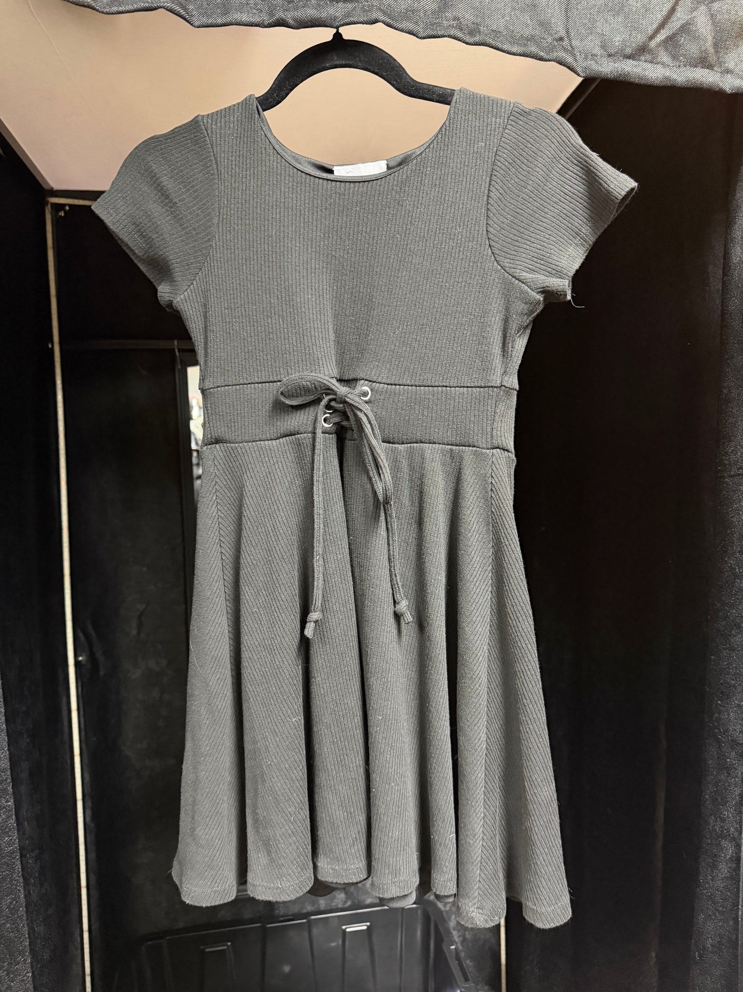 Rare Editions Simple Black Goth/Skater Dress- Size S