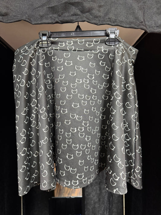 Hot Topic Black Cat Skirt W/Pockets- size XL