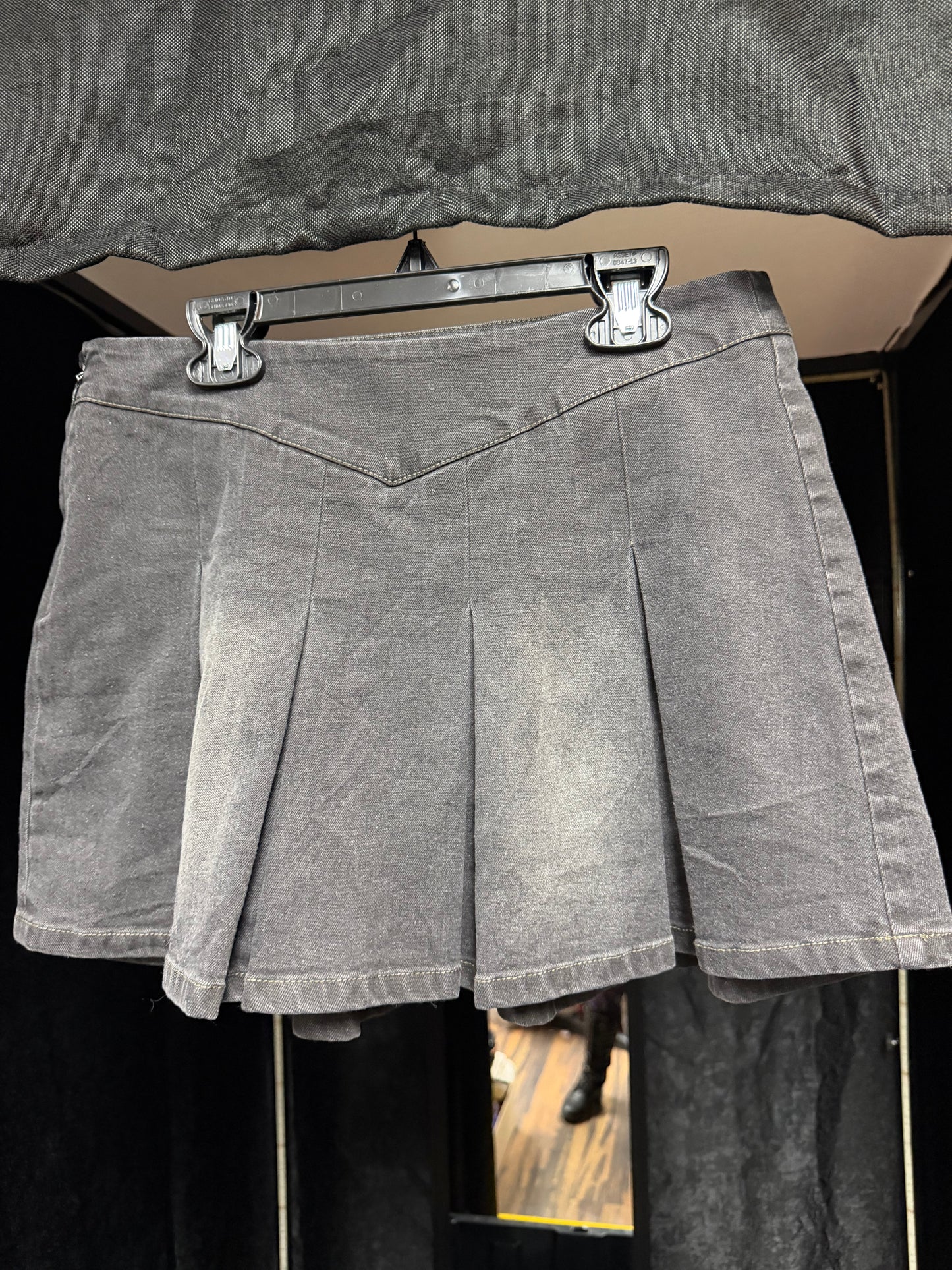 Madden NYC Black Denim Skort- Size Small