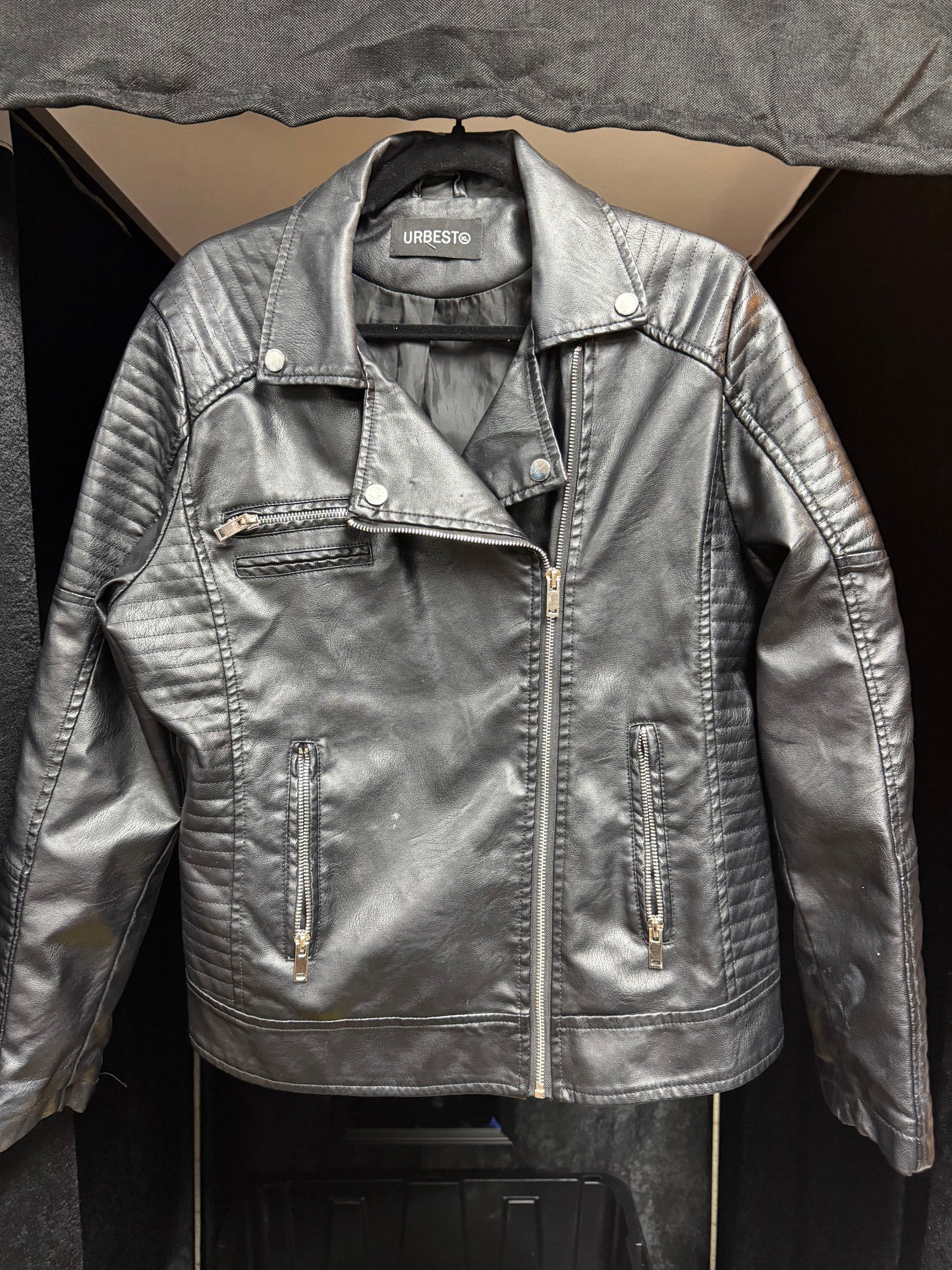 URBEST- PU Leather Jacket- XL