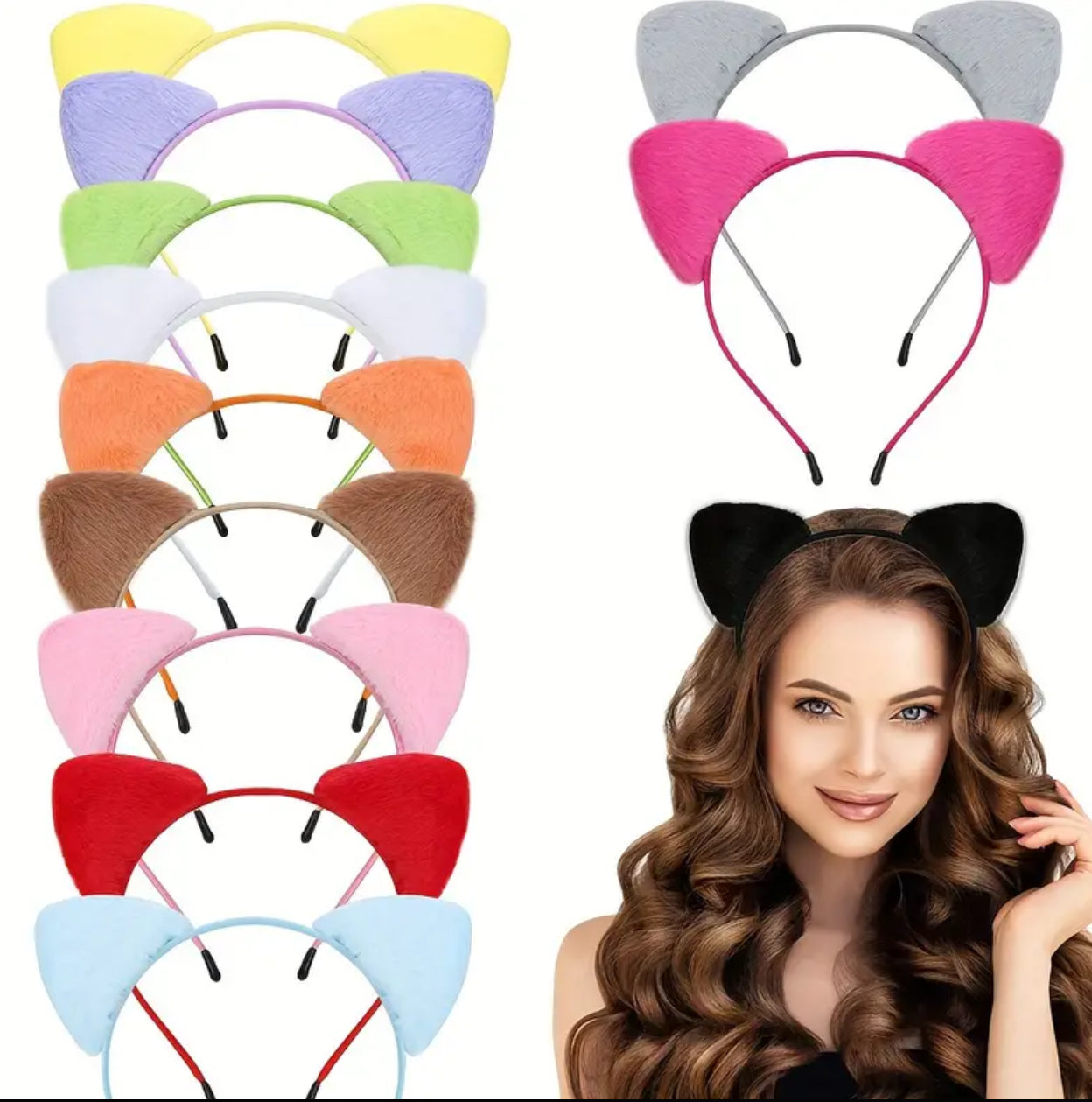 Plush Cat Ear Headbands