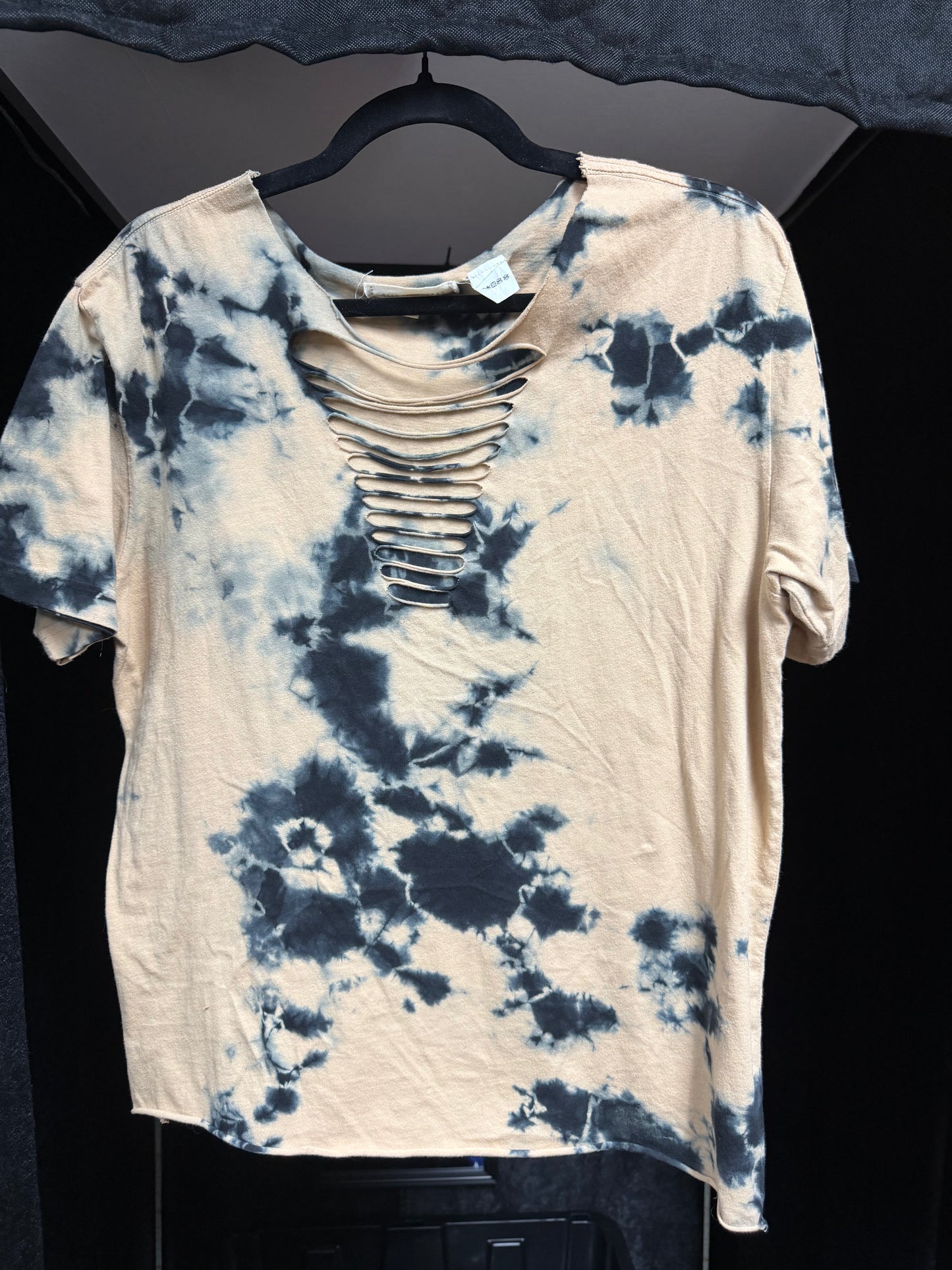 Gilded Intent Distressed Bleached Shirt- Size M