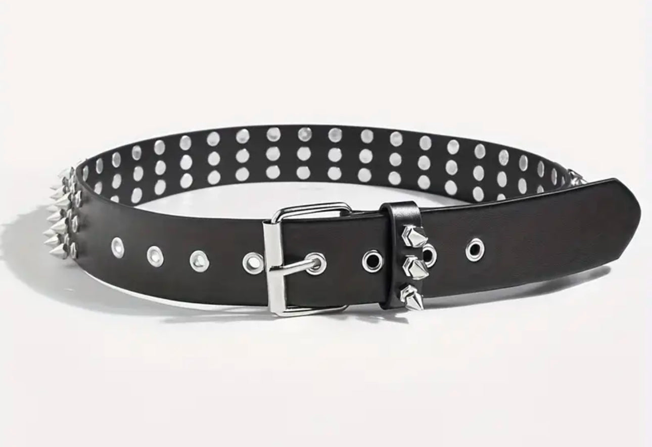 Punk Rivet Metal Belt