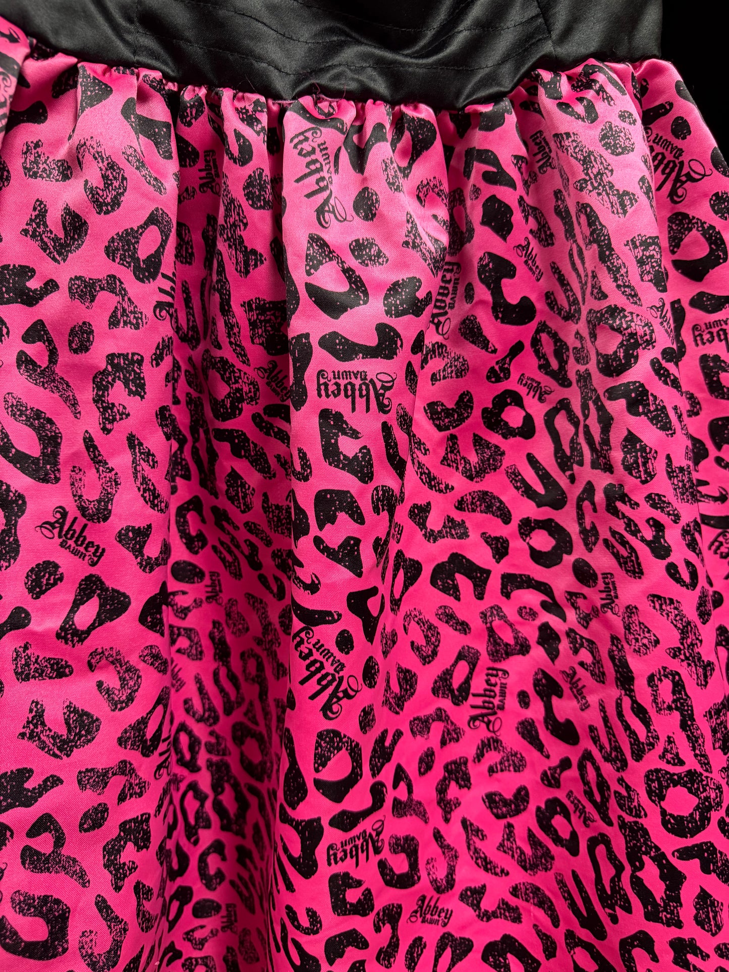 Abbey Dawn X Avril Lavigne- RARE Pink & Black Cheetah Dress- Size M