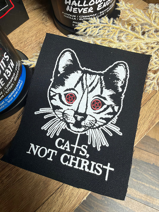 Cats not Christ! patch.