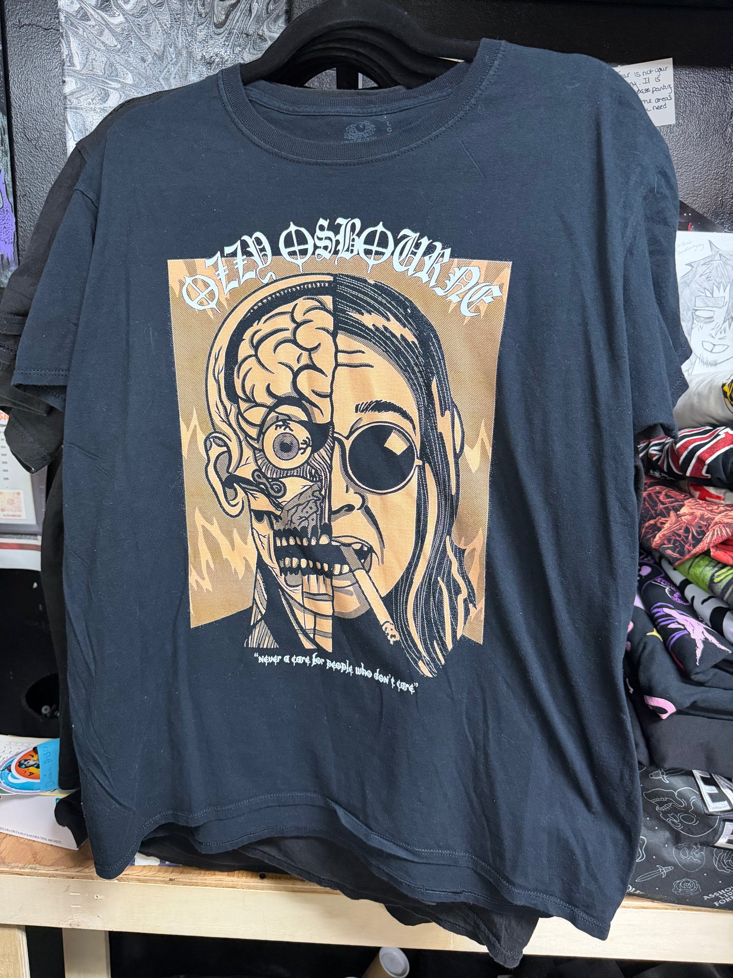 Ozzy Osbourne- Never A Care For People That Don't Care- Size L