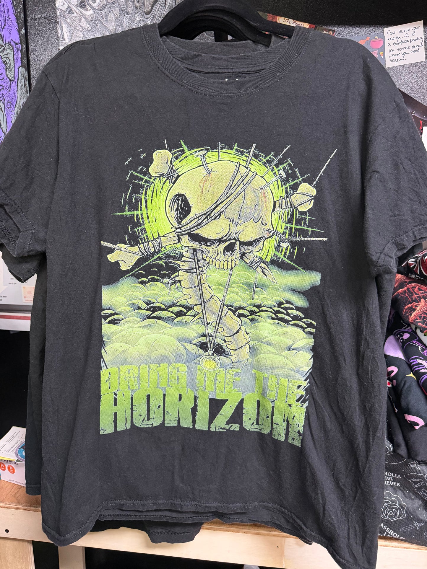 Bring Me The Horizon- Green Shirt- Size Large