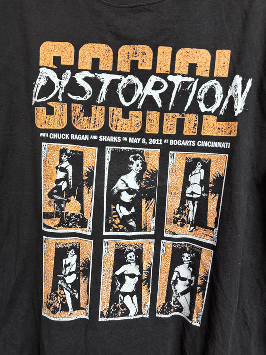 Social Distortion- 2011 Tour Pinup Girls- Size L/XL