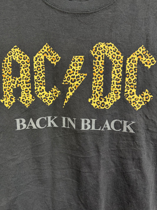 ACDC Leopard Crop Top- XL