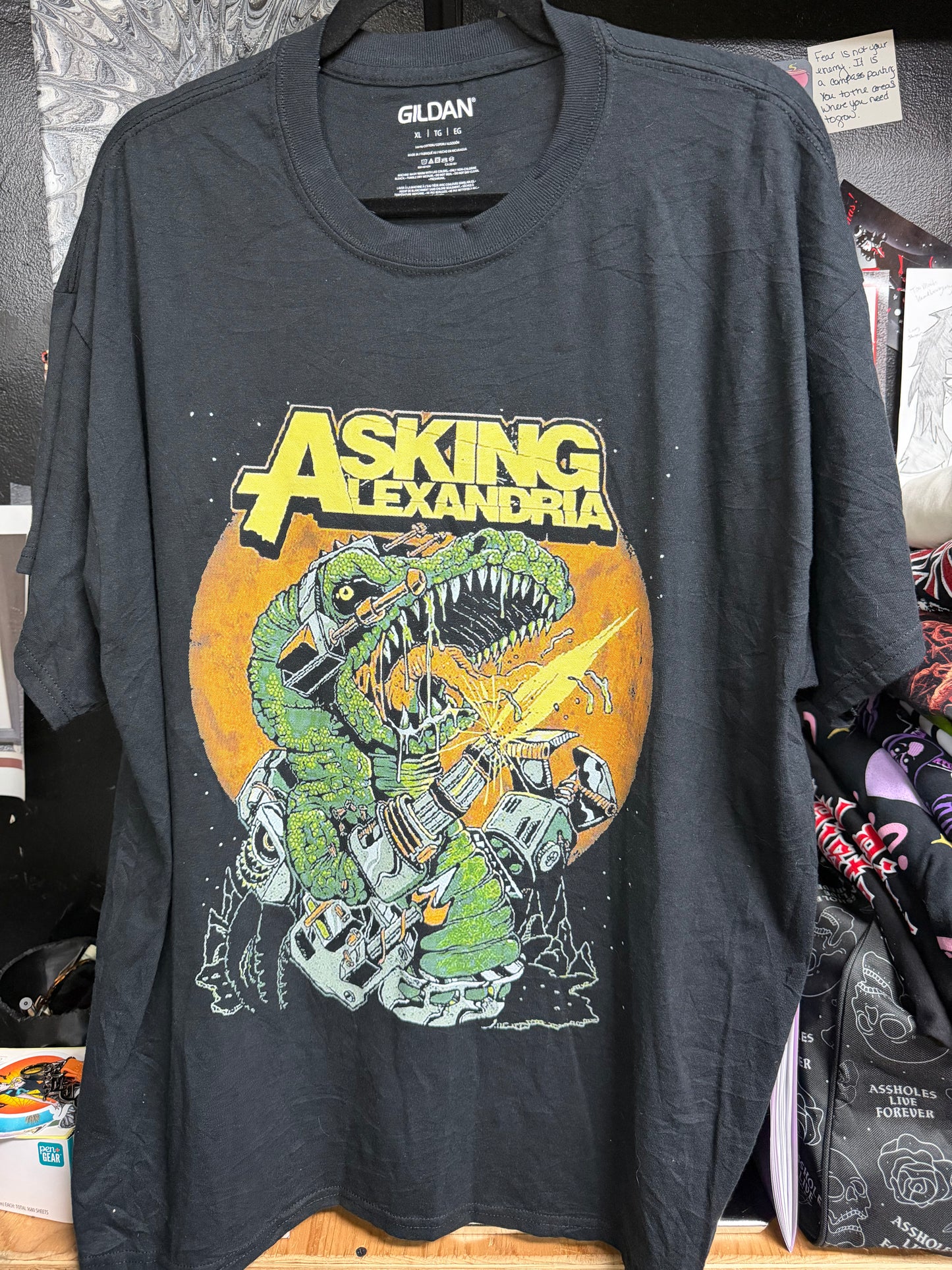 Asking Alexandria- T-Rex Shirt- Size XL