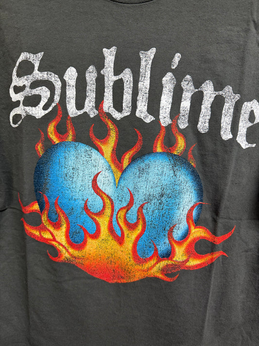 Sublime Burning Heart Shirt- Size S/M