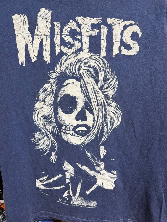 Blue Movie Star Misfit Girl Shirt- Size Med