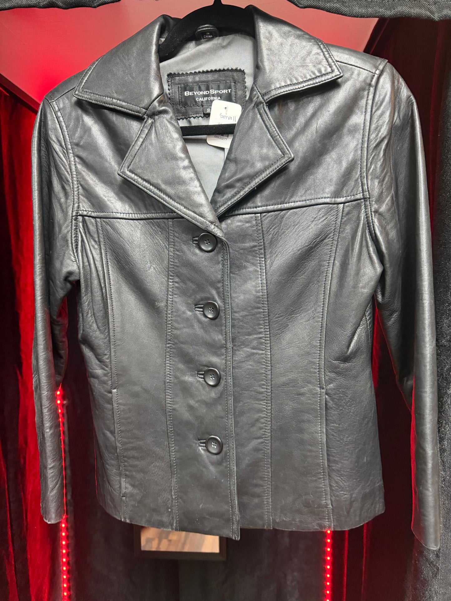 BeyondSport Genuine Leather Blazer- Size Small
