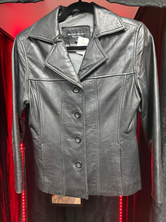 BeyondSport Genuine Leather Blazer- Size Small