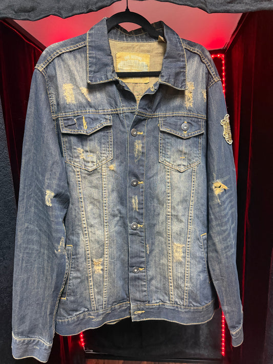 Escapism Grunge Denim Jacket- XL