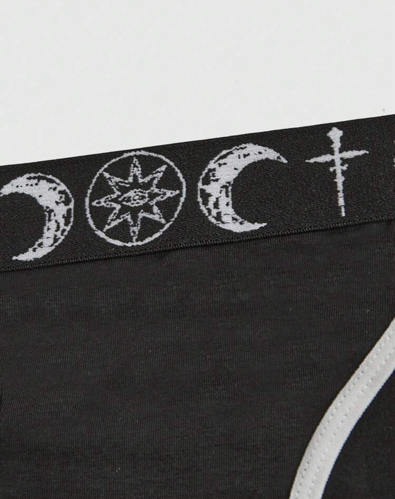 Goth 3-Pack Skull Print Edged Comfy Underwear