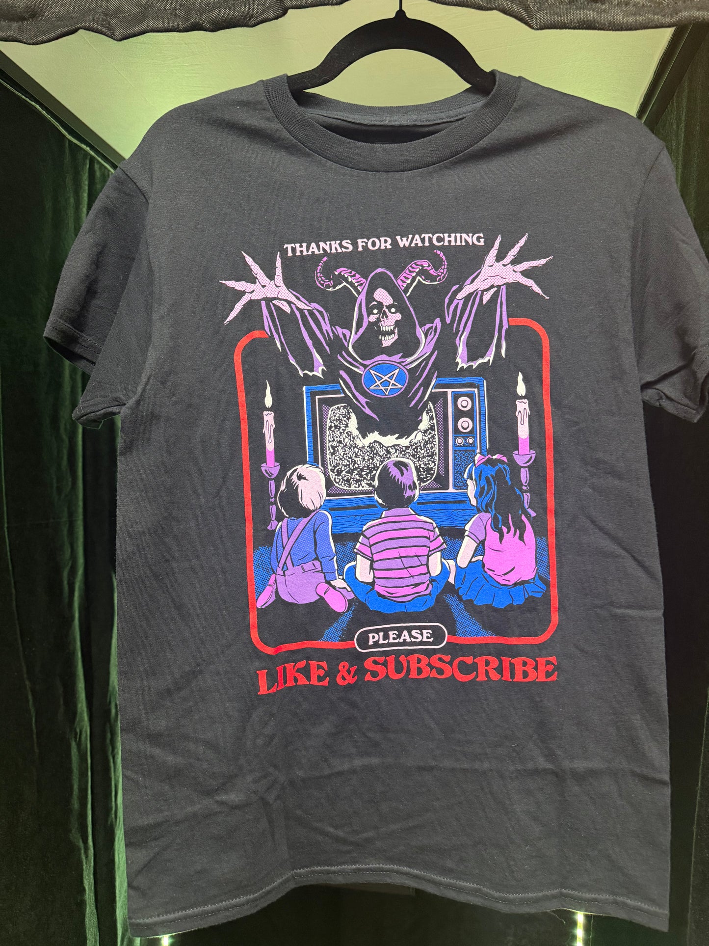 Steven Rhodes- Thanks for Watching, Like & Subscribe Shirt- Small