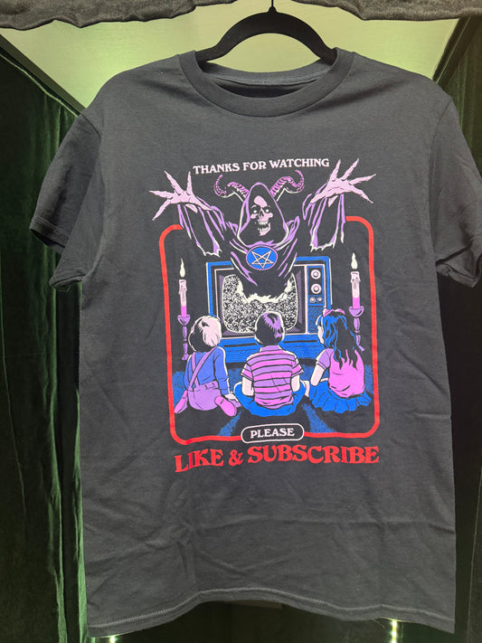 Steven Rhodes- Thanks for Watching, Like & Subscribe Shirt- Small