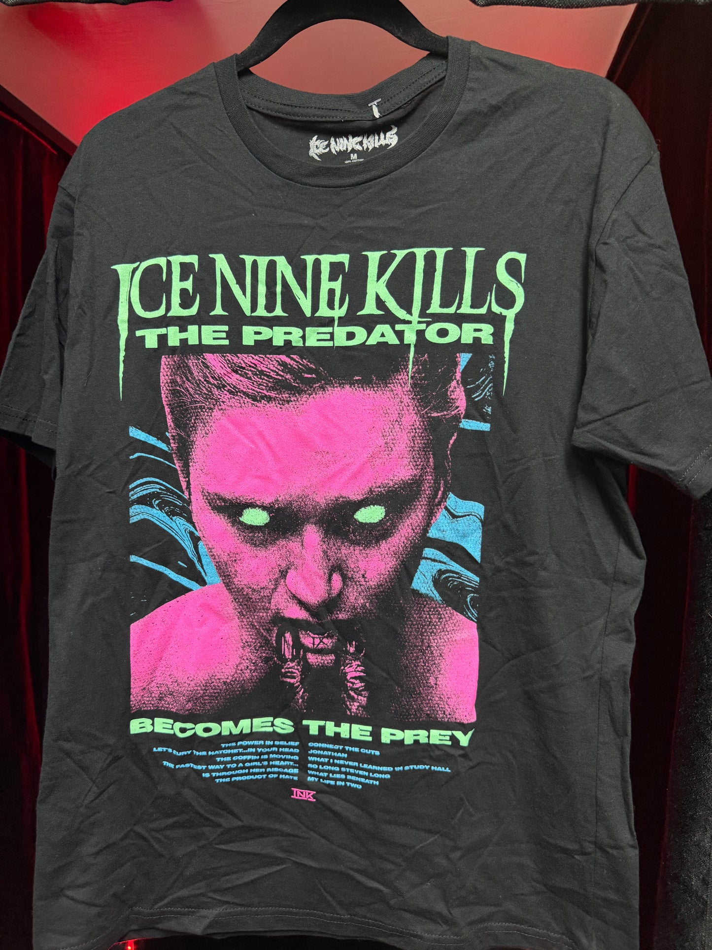 Ice Nine Kills-The Predator Becomes The Prey Shirt- Size M