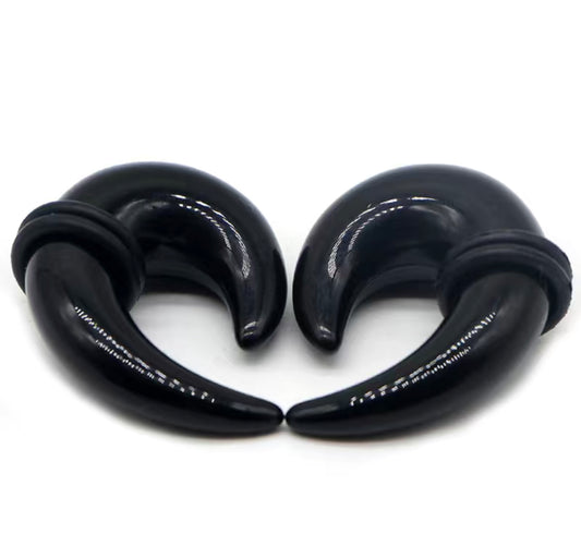 Acrylic Spiral Horn Ear Gauges