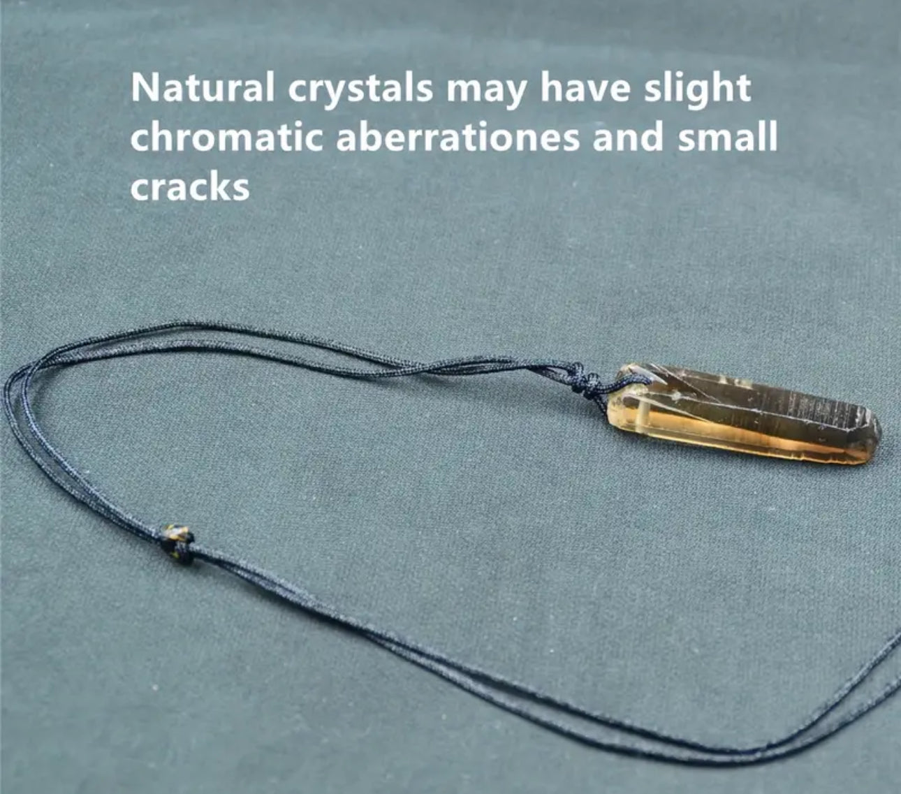 Natural Smoky Quartz Pendulum Necklace