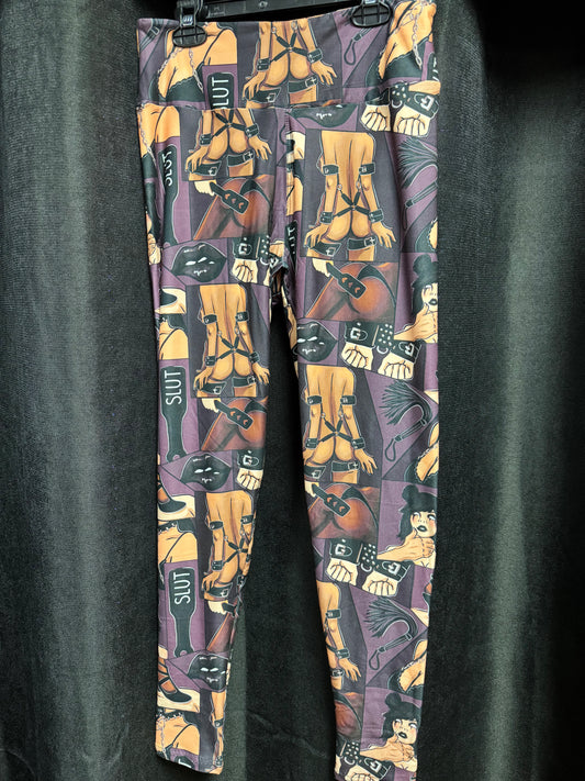 BDSM- High Quality Handcrafted Vibrant Leggings