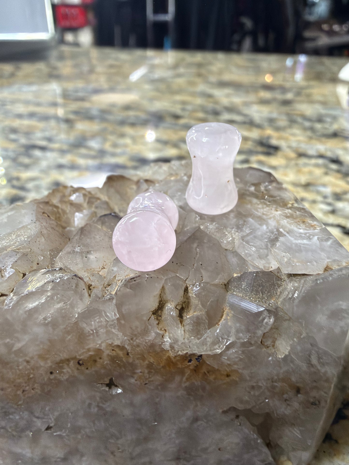 Natural Stone Double Flared Ear Plugs – 6mm (2G) – Sold as Pair