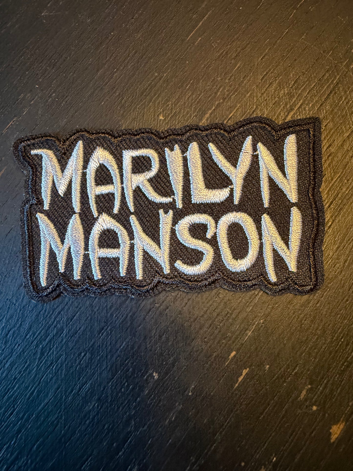 B&W Marilyn Manson Patch