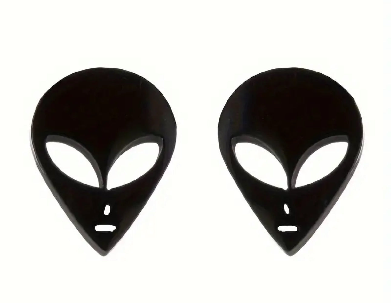 Stainless Steel Alien Stud Earrings