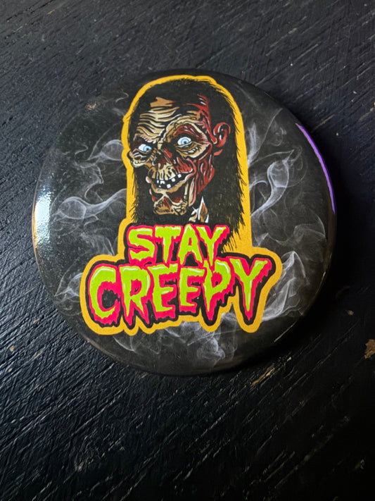 Tales From The Crypt Button Pin