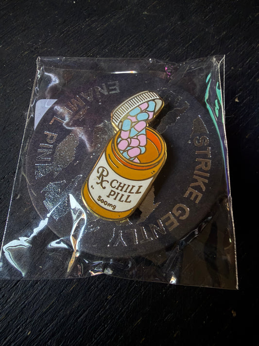 RX Chill Pill Metal Pin