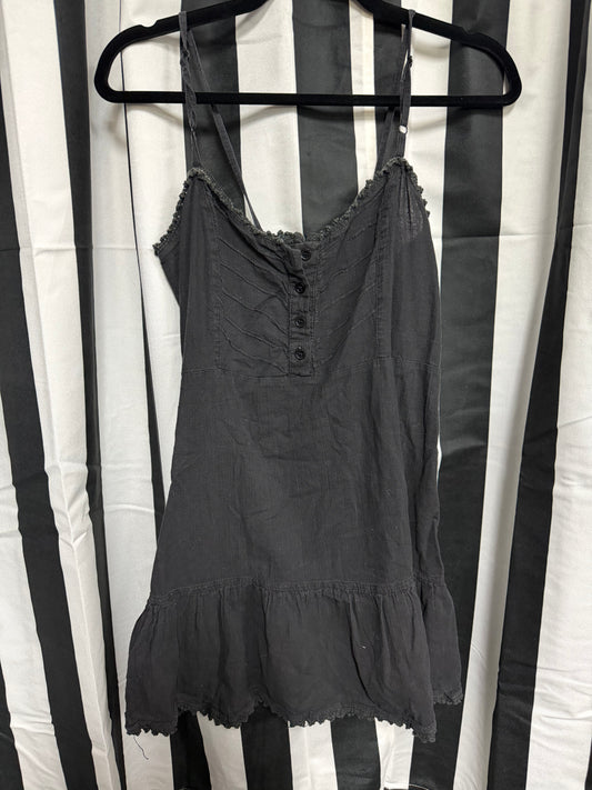 Latin Sense- Black Grunge Dress- Size Large
