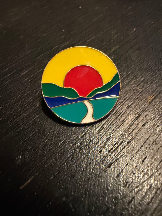Sunset Metal Pin