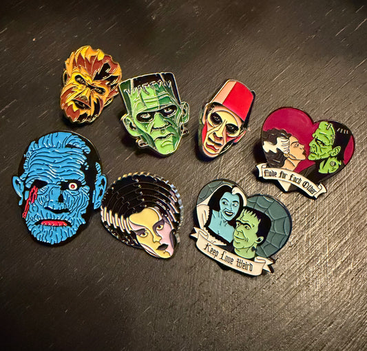 The Monsters Metal Pins