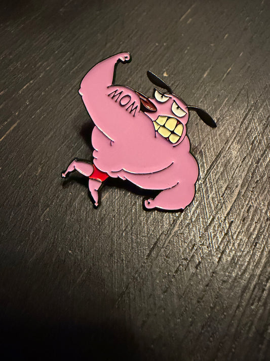 Courage The Cowardly Dog Metal Pins