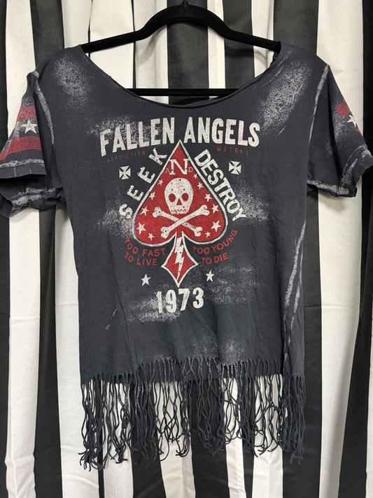 Distressed Fallen Angels- Affliction x ACDC Collab - Medium