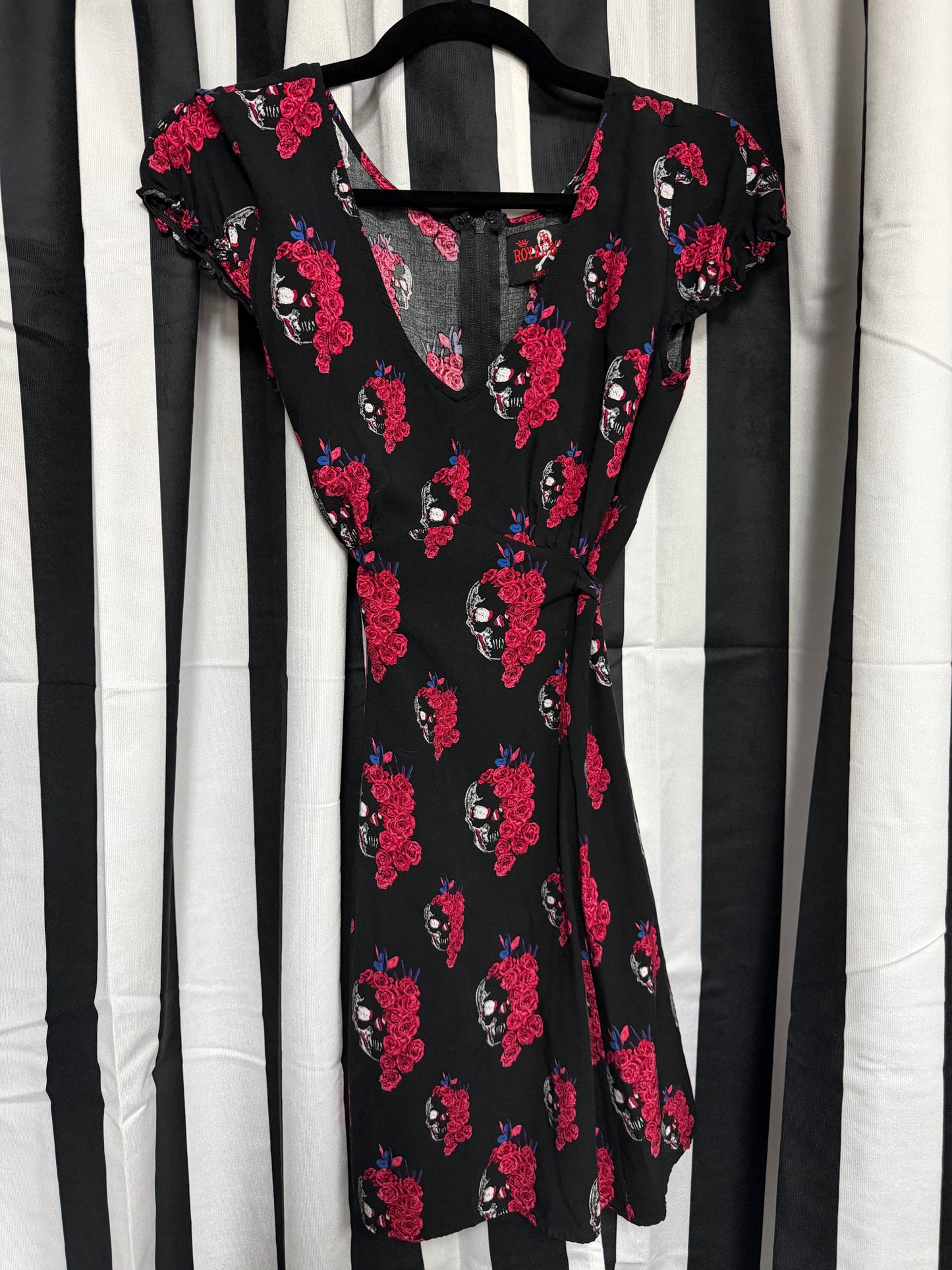Royal Bones- Floral Skull Dress- Size M