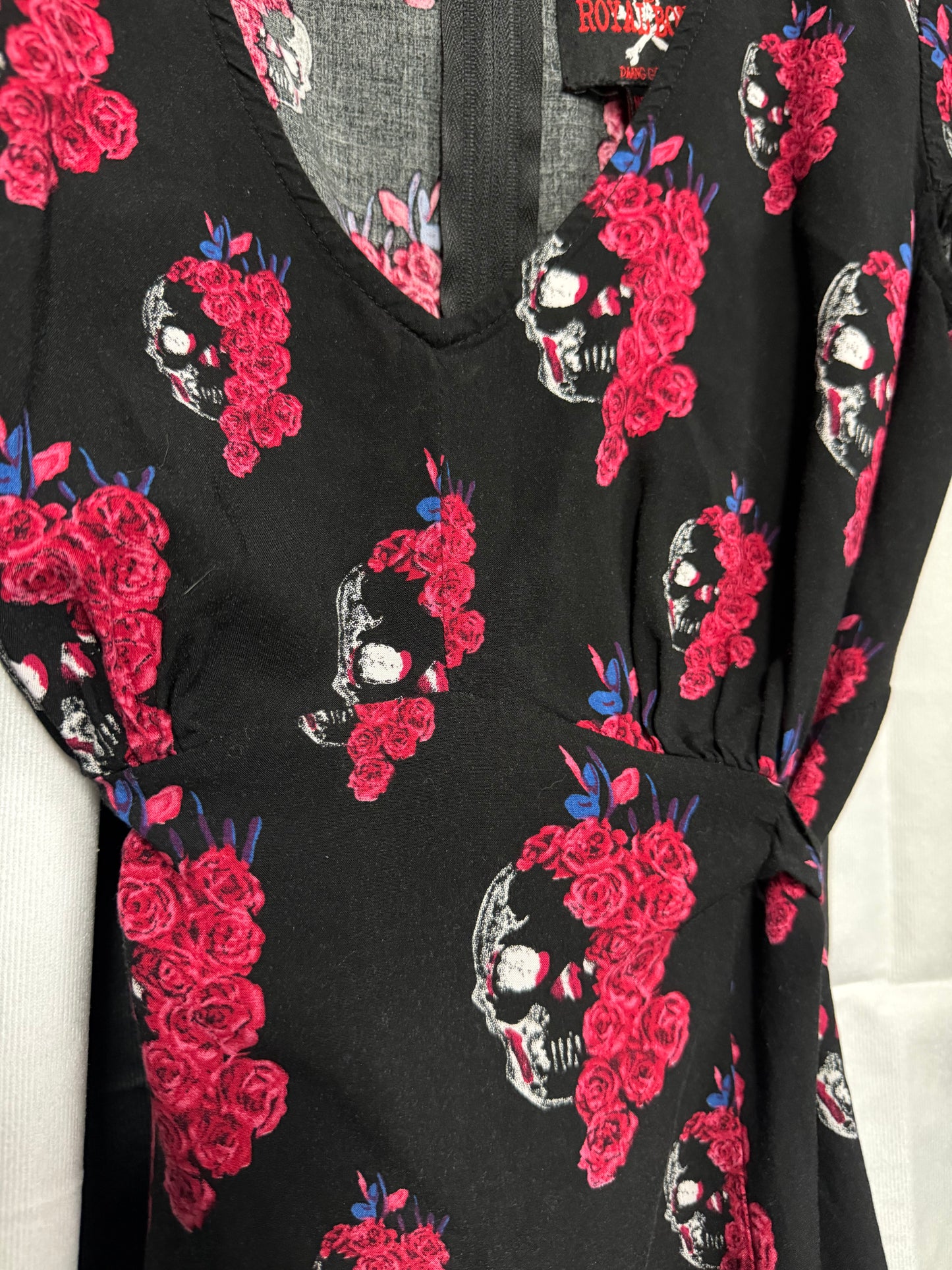 Royal Bones- Floral Skull Dress- Size M