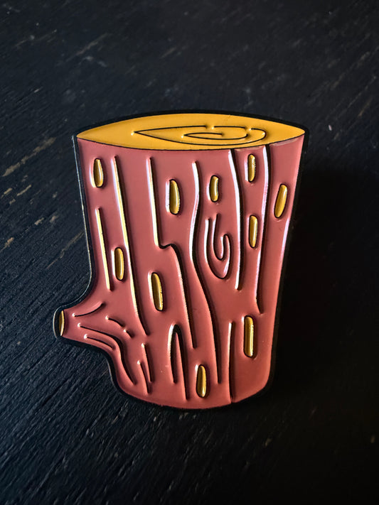 Tree Log- Metal Pin